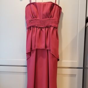 Almost NEW - BCBG Maxazria Merlot strapless dress